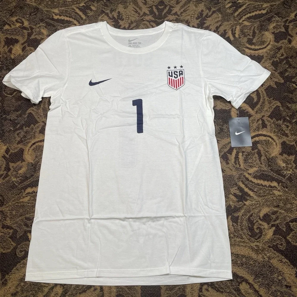 Nike Hope Solo #1 USA Soccer T-shirt Men's Size Small New A